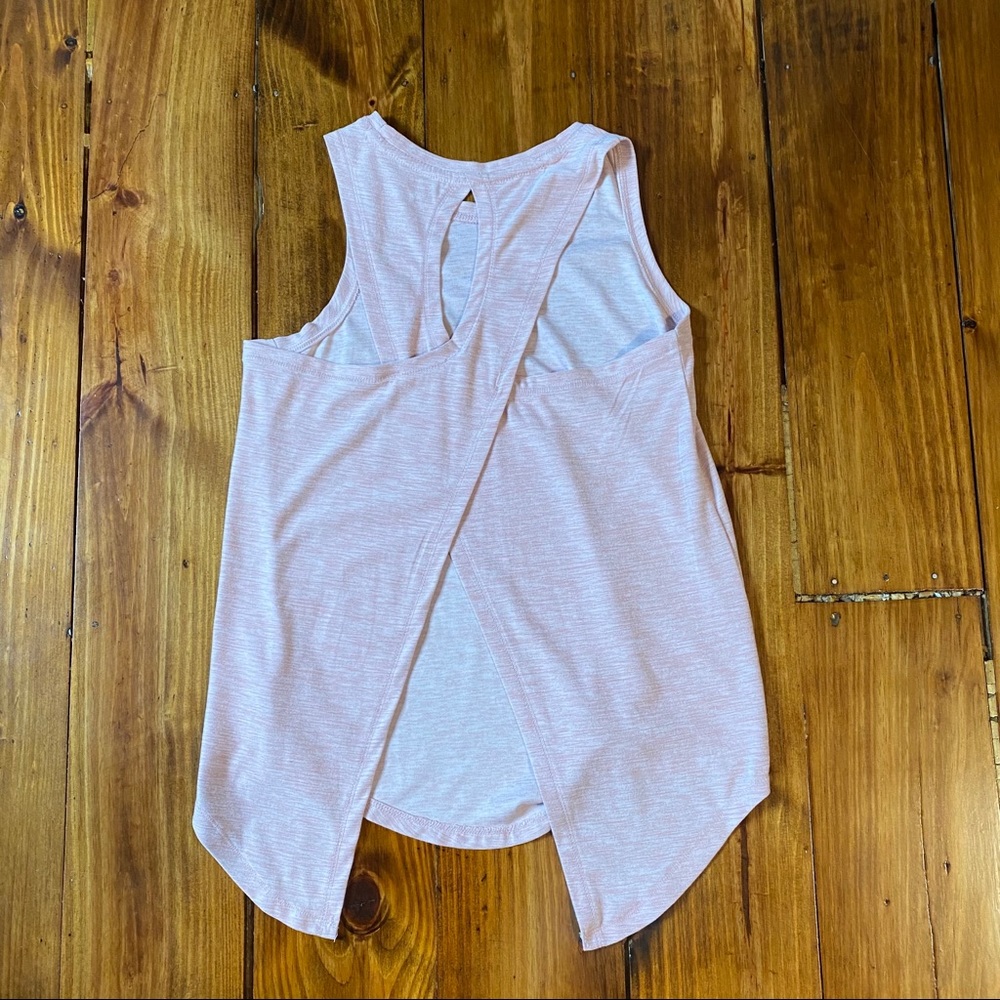 Pink Breathable, Open Back Tank - Picture 2 of 3
